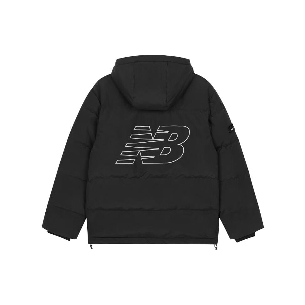 New Balance Зимняя пуховая куртка с логотипом NB Черная AMJ33339-BK