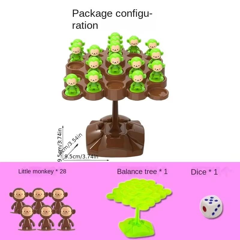 Креативная балансирующая елочная игрушка, цифровая обезьянка, весы, обучающая цифровая настольная игра, детские обучающие игрушки, математическая игрушка Монтессори