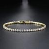Fashion 2.5mm Zirconia Tennis Bracelet for Women Crystal Charm Designer Tennis Thin Chain Bracelet On Hand Wedding Jewelry KC128