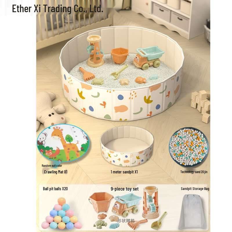 Детская песочница и бассейн с океаническими шариками с ограждением и семенами кассии, игрушки для песка для помещения