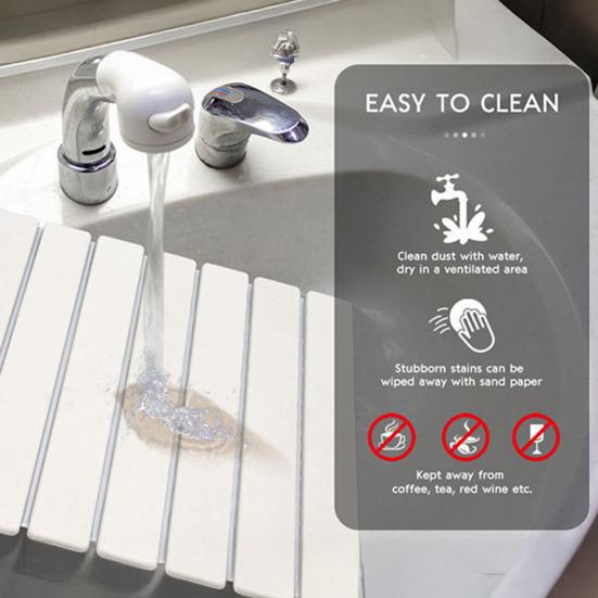 Large Dish Drying Mat Foldable Water-absorbing Diatomaceous Earth Mat Quick Dry Pad for Kitchen Counter