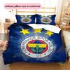 Fenerbahçe S.K Pattern Bedding Quilt Set  Home Decoration  Gift (1 * duvet cover + 2 * pillowcase  without core)