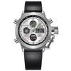 Original XINEW Brand Watches For Male New Fashion Digital Men Leather Chronograph Business Watch Montres de Marque de Luxe