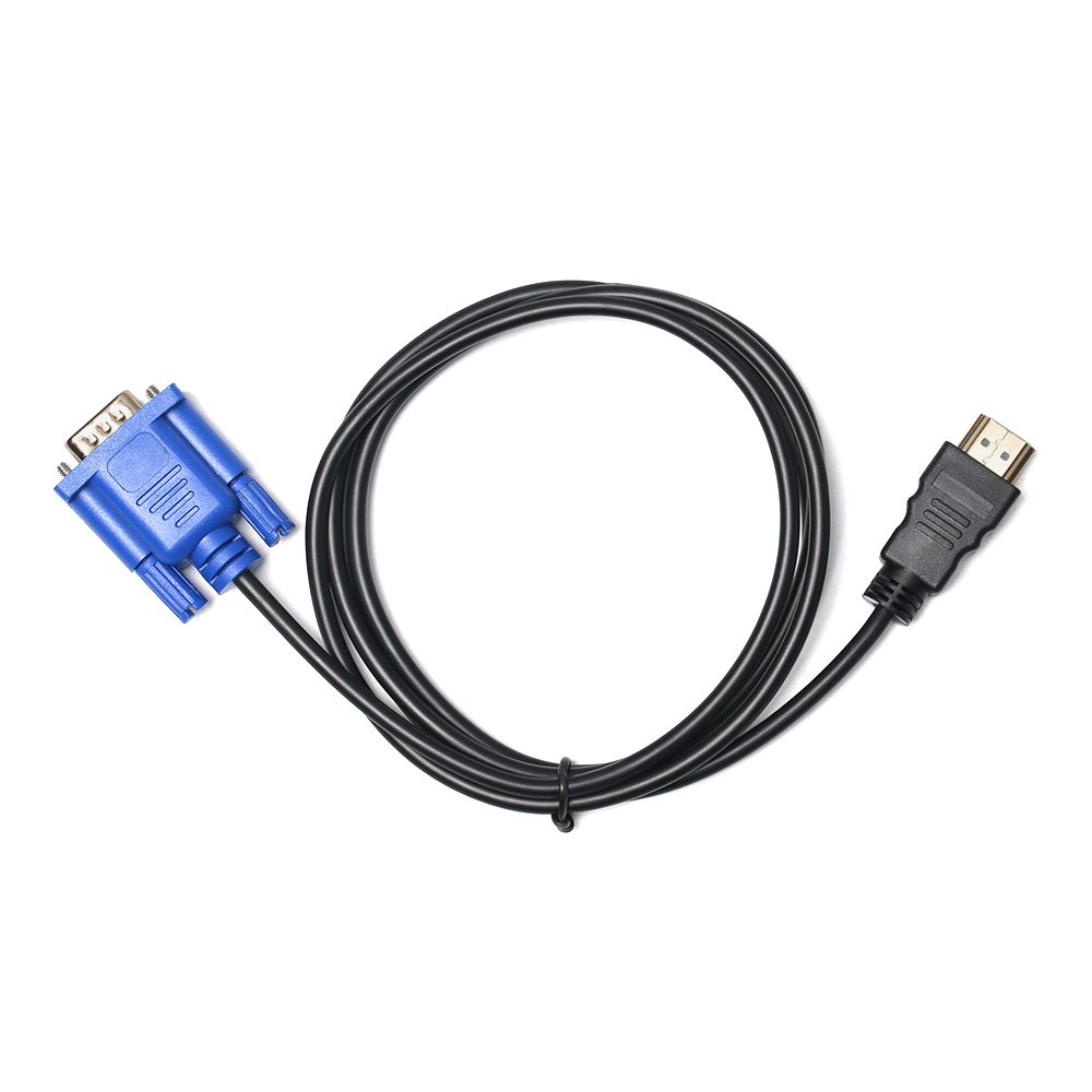 1-5m Hot 1080P Digital Male To Male HDMI-Compatible To VGA Converter Display Output AV Adapter Cord