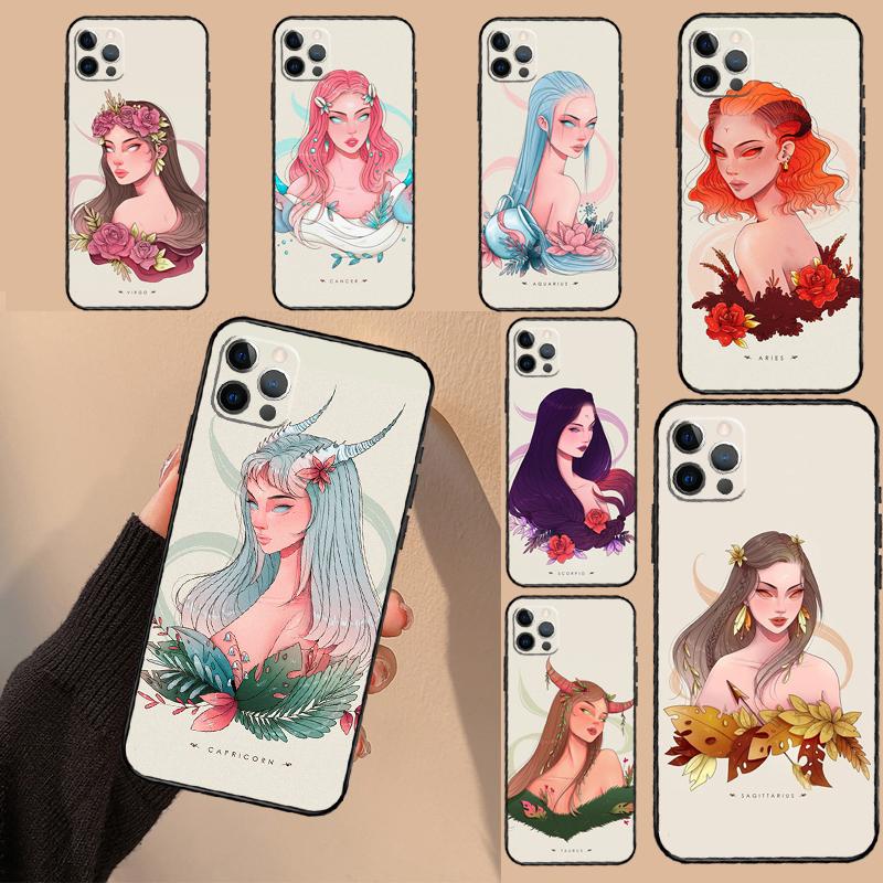 Чехол Horoscope Girl Scorpio Taurus Virgo для Xiaomi Redmi Note 13 10 11 12 14 15 Pro Plus Чехол для Redmi 15 15C 14C 10C 12C 13C