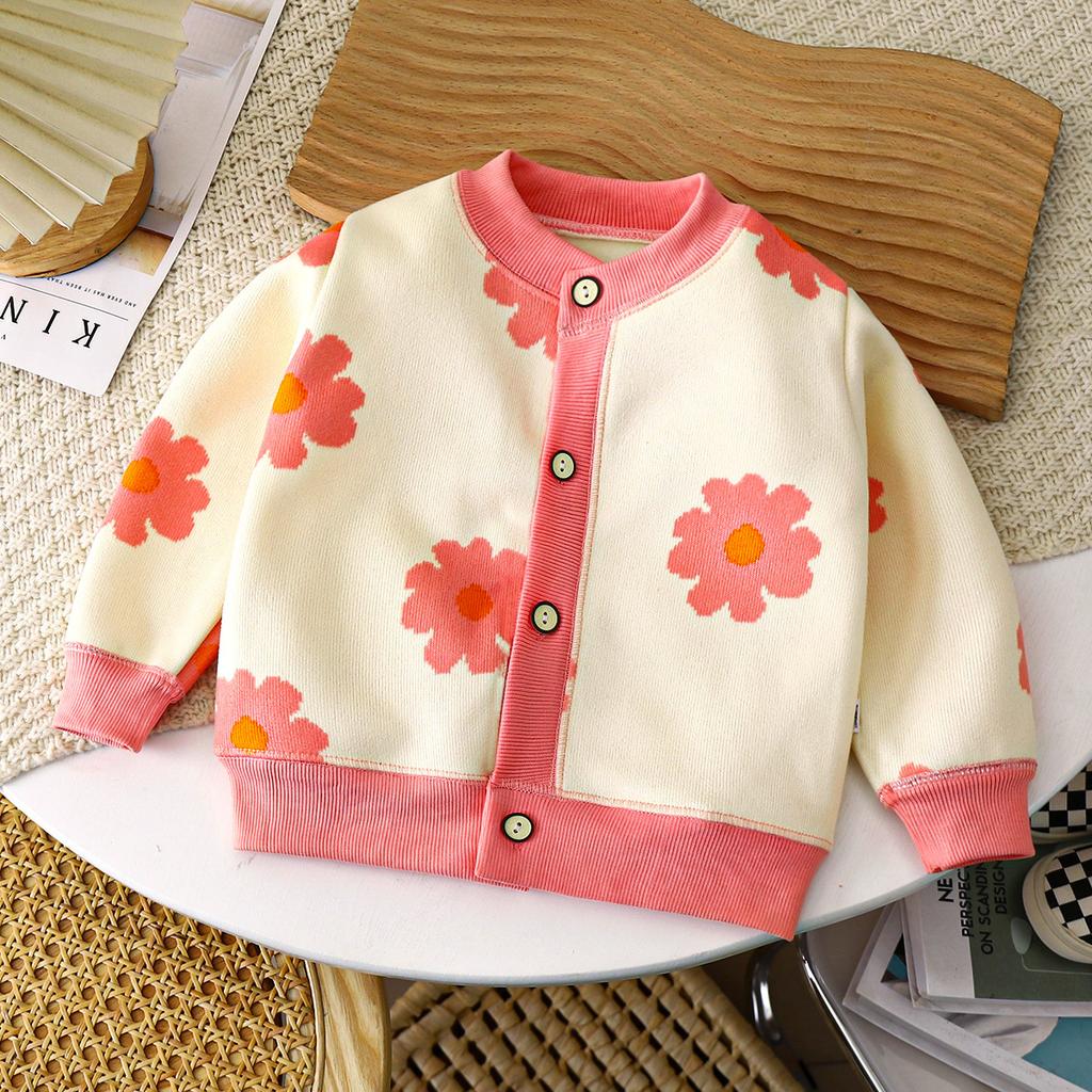 2025 New Knitted Jacket Boys and Girls Must-have Thick Warm Cardigan Autumn and Winter Girls Sweater Baby Boy Sweater