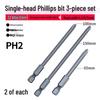Strong Magnetic Phillips S2 Single Head Hex Shank Screwdriver Bit for Hand Drill - Super Hard, Small Head.