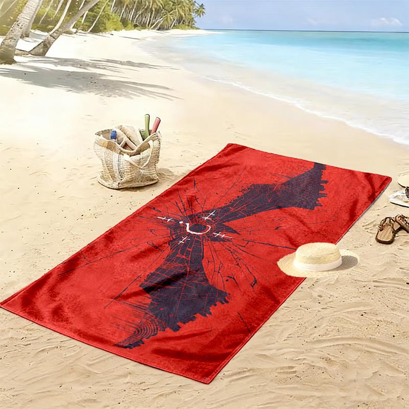 Batman2 Print Beach Towel, Large Soft Quick Dry Towel for Beach Camping Swimming