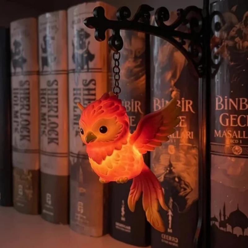 Милый Подвесной Животный Ночник Магическая Сова Подставка для Книг Настольная Лампа Металлический Органайзер для Книг Винтажный Декор Светящаяся Фигурка Для Дома Офиса