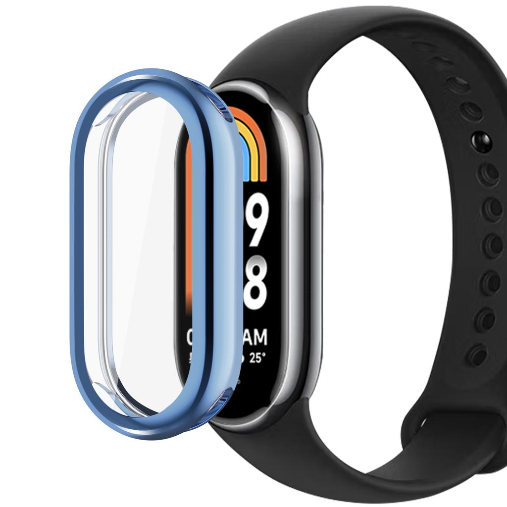 Полный защитный чехол для смарт-часов Xiaomi Mi Band 8, защитная пленка для экрана для MiBand 8, сменные аксессуары, рамка, чехол из ТПУ
