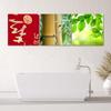 Set of Three Pictures Canvas Print Bamboo Leaf