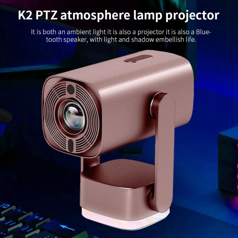 Проектор Salange K2 со встроенным аккумулятором 5200 мАч, 4K HD, Bluetooth, Android 11, для уличного кинотеатра с RGB-динамиком