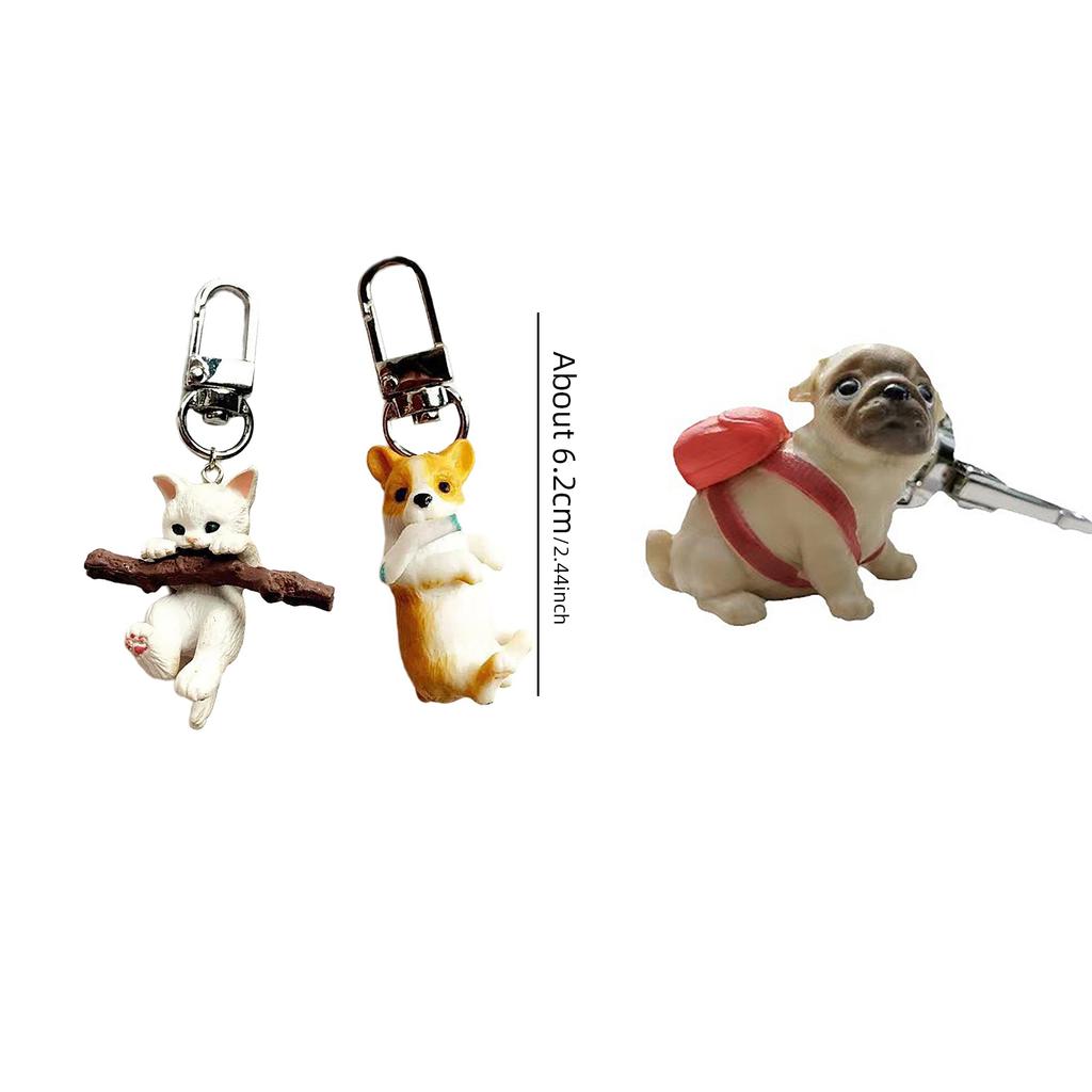 Милый мультяшный кот собака брелки с подвесками милый милый кулон подвески украшение брелок рюкзак украшение для женщин девочек