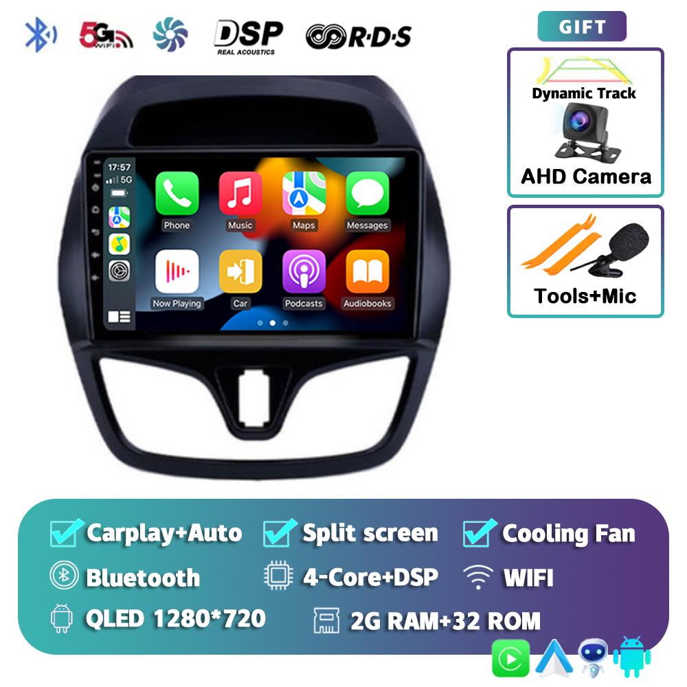 Android 14 Carplay Auto WIFI+4G автомобильное радио для Chevrolet Spark Beat 2015-2019 Мультимедиа GPS Видеоплеер Стерео 2din Головное Устройство