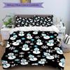 3pcs Snowman Pattern Bedding Set, Ideal for Home Use, Suitable for Bedroom Decor (1*Duvet Cover + 1/2*Pillowcases, No Core) yy250821186