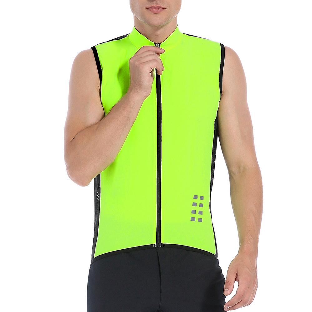 Cycling Vest Men's Reflective Sleeveless Jersey MTB Road Bike Breathable Bicycle Tops Gilet