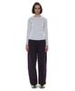 PARTIMENTO WOMEN Pwc Semi-Sheered Long Sleeve Tee_Light Grey