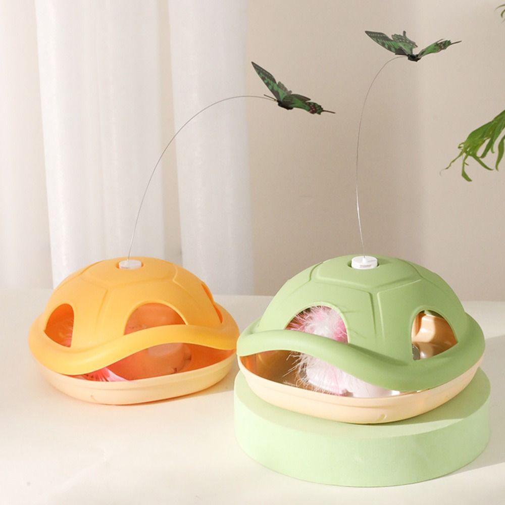 Creative Electric Cat Rotating Toy Self-Moving Butterfly Cat Teaser Toy Pet Exercise