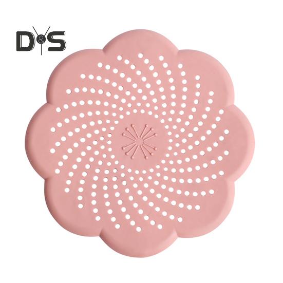 Фильтр для раковины, силиконовый антиблокировочный сливной фильтр, цветочный дизайн, герметик для запаха, кухонный аксессуар для ванной комнаты, канализационный слив, сетчатый сифон