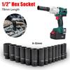 1 шт. Электрический шестигранный стандартный ударный гайковерт Приводная головка Розетка Адаптер под головку Инструмент для снятия шин