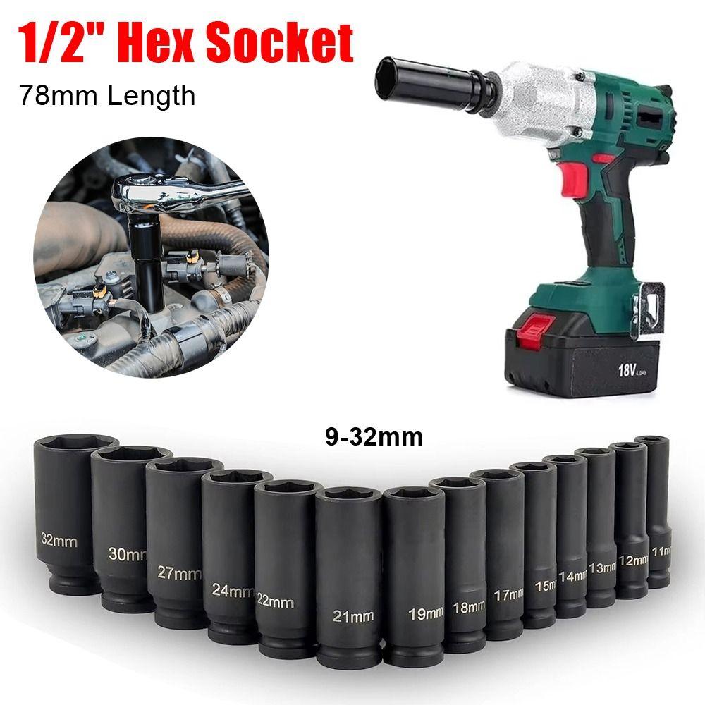 1 шт. Электрический шестигранный стандартный ударный гайковерт Приводная головка Розетка Адаптер под головку Инструмент для снятия шин