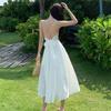 Summer Sexy Backless Beach Long Dress Women's Vacation Boho Dresses