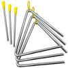 AllBright Triangle Percussion Instruments, Set of 3 (15cm), for Kids, Educational Toys, and Concerts