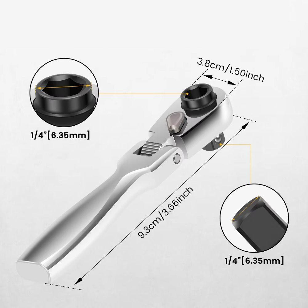 Набор мини-трещоток 2 в 1 Прецизионная трещотка Накидной гаечный ключ Ручные инструменты для ремонта