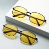 Солнцезащитные очки с металлической оправой, устойчивые к УФ-излучению, UV400, меняющие цвет, двойного назначения, для мужчин и женщин, очки ночного видения для водителей