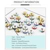 4/6/8/10 мм 50 шт./лот популярные инкрустированные цветные алмазные круговые сверла круглые разделительные бусины ювелирные аксессуары для изготовления ювелирных изделий браслет ювелирные аксессуары