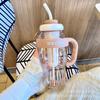 ГОРЯЧАЯ красивая летняя пластиковая чашка для молочного чая чашка Lucky Belly Cup Милая бутылка для воды с соломенным поясом