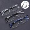 Business Reading Glasses Men Presbyopic Eyeglasses Half-frame HD Glasses Diopter 0 To +4.0