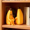 Кавайный материал PLA Тревожный Банан Украшения Желтый DIY Декор Мини Модель Настольные Фигурки Бананов Статуэтка Домашний Декор