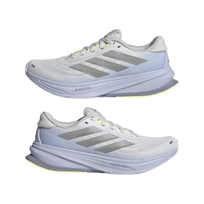 Кроссовки для бега Supernova Rise 2 Running NKM81 Dash Violet cm [Adidas] женские серые/матово-серебристые/серебристые (JS3047) 25,0