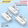 USB Удлинитель Станция для Зарядки Телефона Разветвитель 4 Порта USB Type C Быстрая Зарядка Штекер для Зарядки Телефона USB Розетки Электрические US/EU