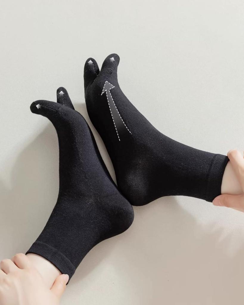 Набор эластичных таби Размеры Удобные для мужчин и Подходят для кимоно и японской одежды [WPSOFC] 3 пары носков, Серый, 22,5-26 см, Посадка, Дышащие,