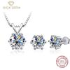 Gica Gema S925 Silver Set With 1ct Zircon Pendant Girlfriend Valentine Gift Collarbone Necklace