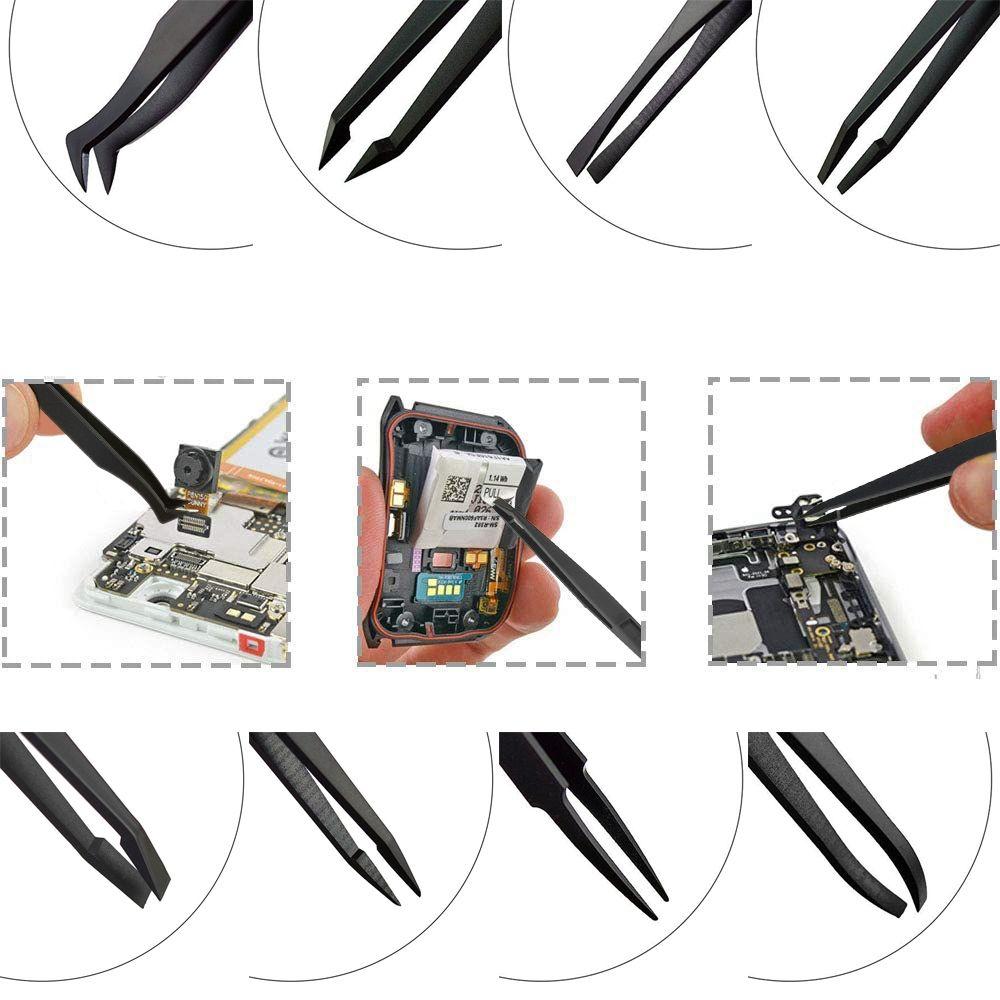 Curved Straight For Electronics Laboratory Work DIY Tools Repair Tools Tweezers Maintenance Tools