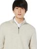 Amazon Essentials Men's Quarter-Zip Soft Touch Long Sleeve Sweater, Off-White, Size XL
