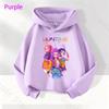 K-POP Devil Hunter Fashion Purple Children's Hoodie Super Comfortable Neutral Cartoon Hoodie
