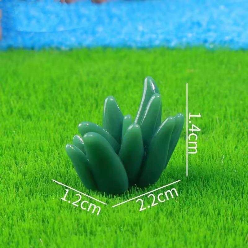 10-30 искусственных суккулентов из смолы, маленькое украшение из смолы для кукольного домика, миниатюрная модель, микроландшафтный декор, рождественские аксессуары «сделай сам»