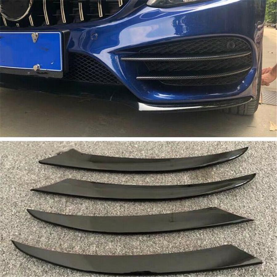 4 декоративные накладки на фары и противотуманные фары для Mercedes-Benz C-класса