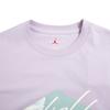 Jordan Essentials Alphanumeric Logo Geometric Print Crew Neck Short Sleeve T-Shirt Men Tops Light-Purple DO8897-530