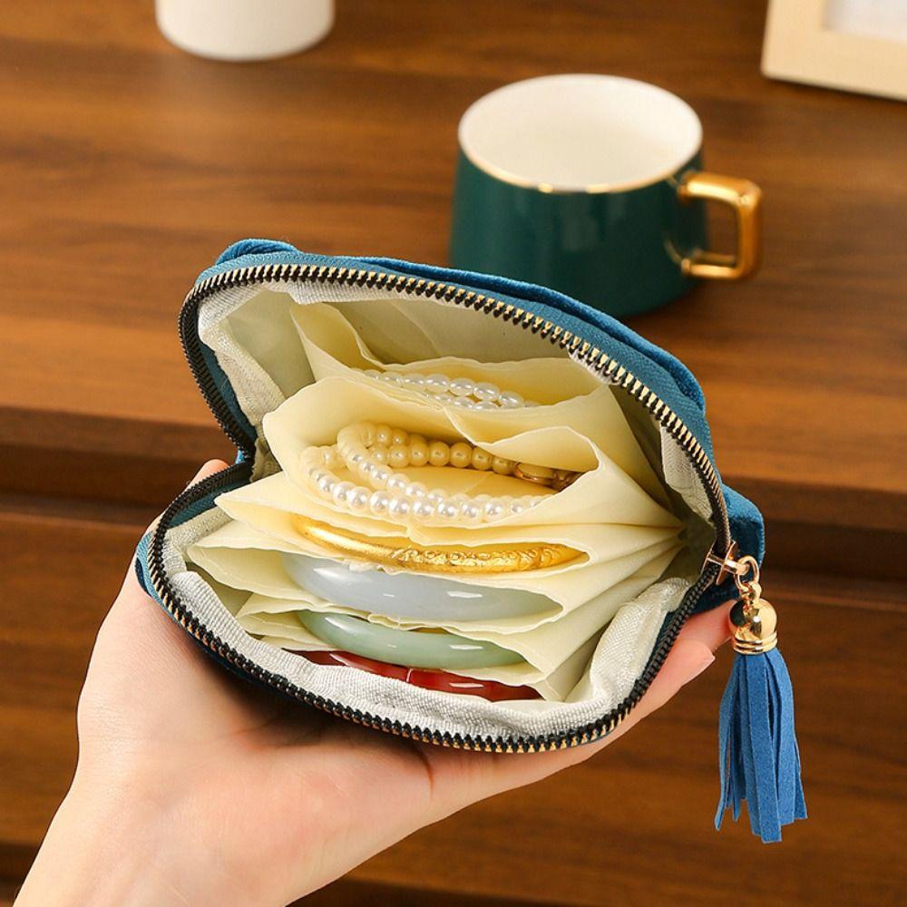 Portable Bracelet Display Pouch Anti-Scratch Travel Jewelry Case  Travel Outdoor Use