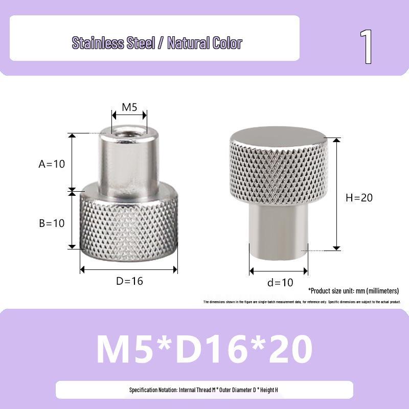 Ручная накатанная гайка из нержавеющей стали Hongkangming для M3-M12.