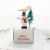 Christmas Pendant Creative Wrought Iron Mailbox Hanging Ornament Festive Christmas Tree Pendant for Home Decoration