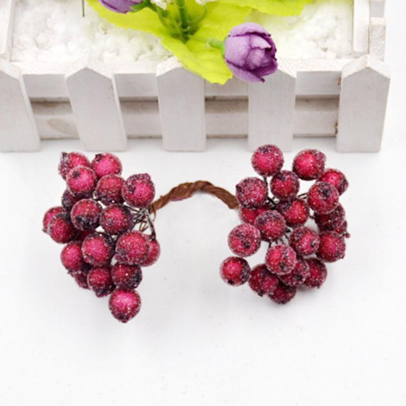 20 шт./пакет, креативная имитация пены, морозная осень, рождественские маленькие ягоды, сделай сам, украшения для волос ручной работы, аксессуары, цветочные трости, материал для венка