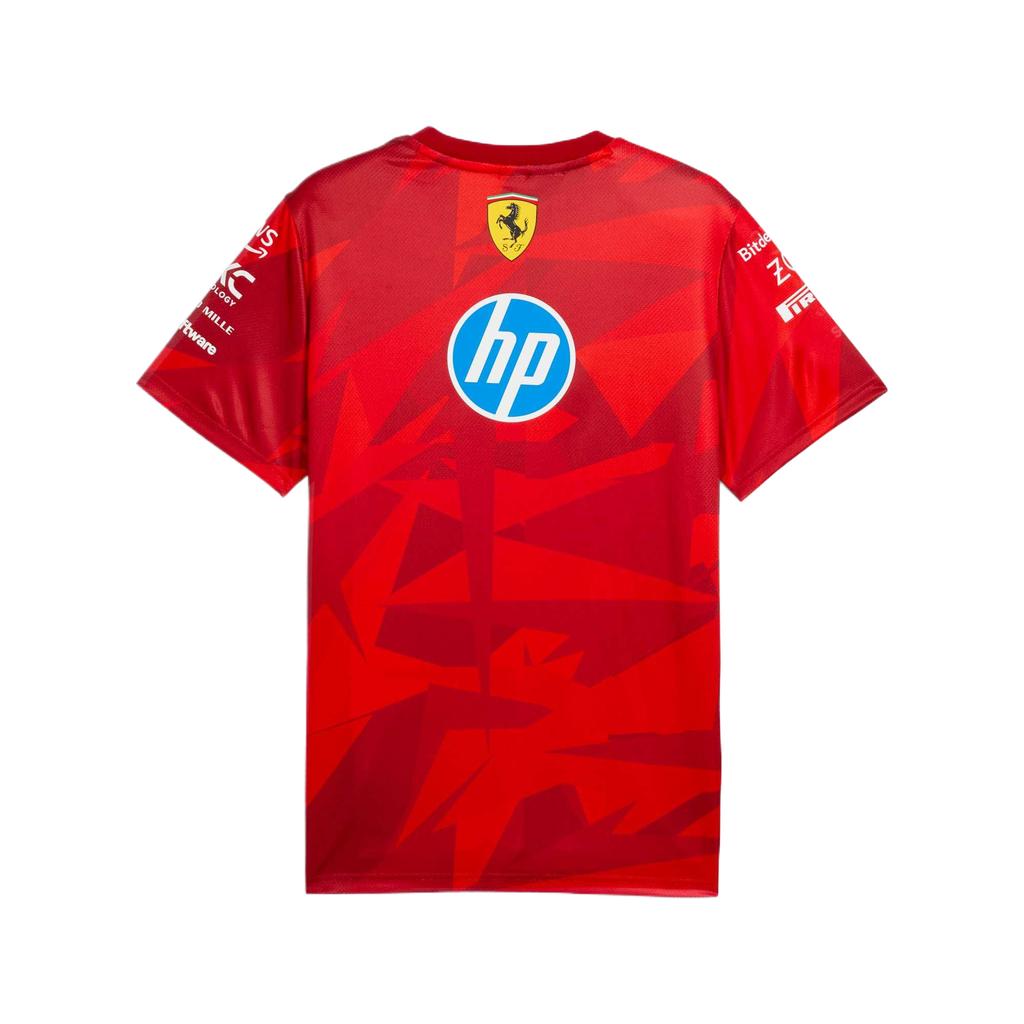 Puma Scuderia Ferrari HP 20-я годовщина Красная реплика Принт Футболка с круглым вырезом Мужские топы 763956-01