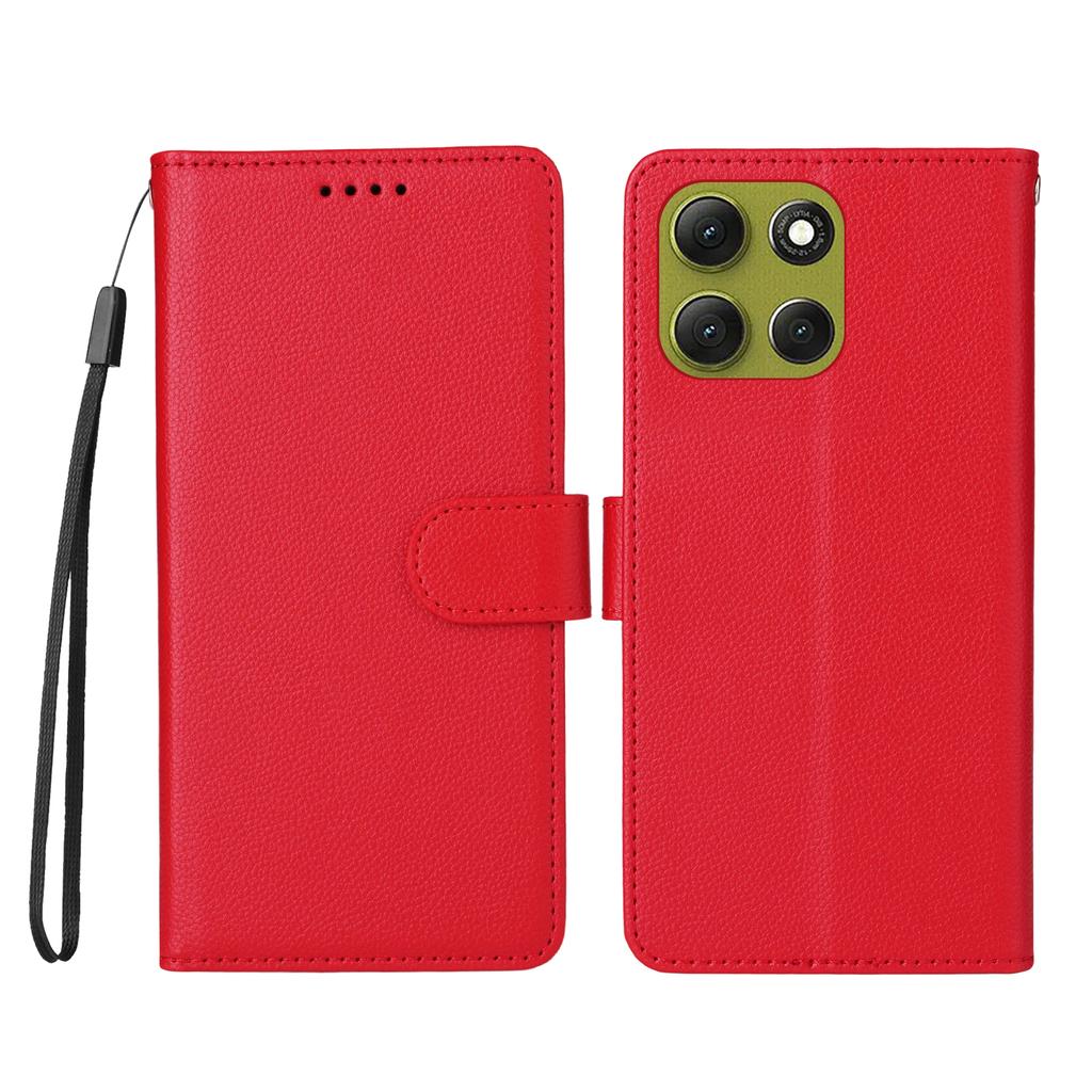 Чехол для Motorola Moto G86 Power 5G/G86 5G с блокировкой RFID, 3 слотами для карт, чехол для телефона из ПУ кожи с ремешком на запястье