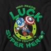 Captain America Childrens/Kids St Patrick's Day Lucky Superhero Heather Pull Over Hoodie